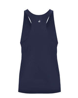 Badger 2166 Girls’ B-Core Racerback Tank Top #color_Navy