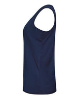 Badger 2166 Girls’ B-Core Racerback Tank Top #color_Navy