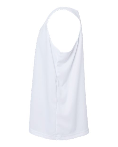 Badger 2166 Girls’ B-Core Racerback Tank Top #color_White