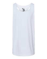 Badger 2166 Girls’ B-Core Racerback Tank Top #color_White