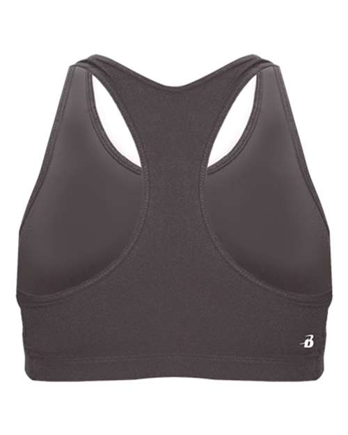 Badger 2636 Girls' B-Sport Bra Top #color_Graphite