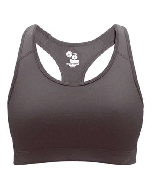 Badger 2636 Girls' B-Sport Bra Top #color_Graphite