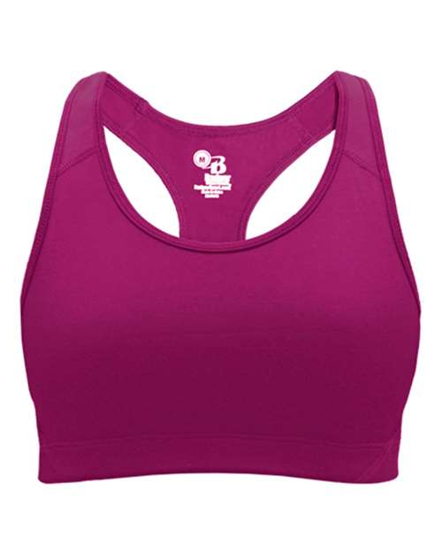 Badger 2636 Girls' B-Sport Bra Top #color_Hot Pink