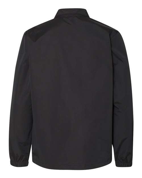 Independent Trading Co. EXP99CNB Water-Resistant Windbreaker Coach’s Jacket #color_Black