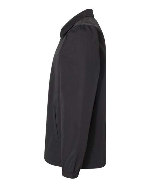 Independent Trading Co. EXP99CNB Water-Resistant Windbreaker Coach’s Jacket #color_Black