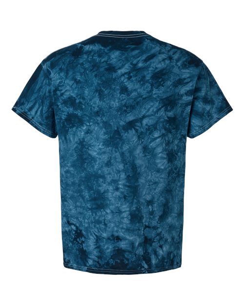 Dyenomite 200CR Crystal Tie-Dyed T-Shirt #color_Navy