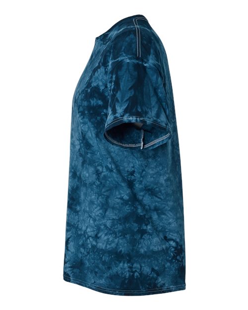 Dyenomite 200CR Crystal Tie-Dyed T-Shirt #color_Navy
