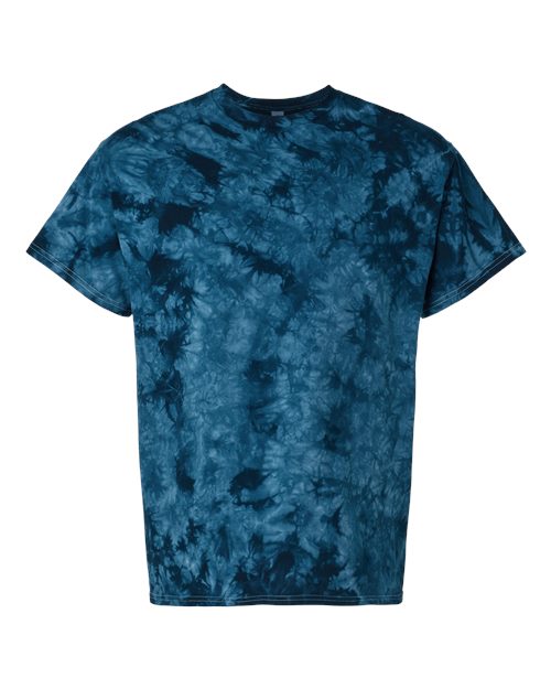 Dyenomite 200CR Crystal Tie-Dyed T-Shirt #color_Navy