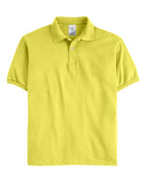 Hanes 054 Adult 50/50 EcoSmart Jersey Knit Polo #color_YELLOW