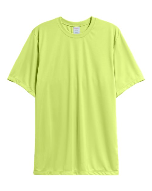Hanes 4820 Adult Cool DRI with FreshIQ T-Shirt #color_SAFETY GREEN