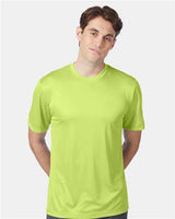 Hanes 4820 Adult Cool DRI with FreshIQ T-Shirt #color_SAFETY GREEN