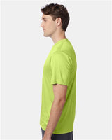 Hanes 4820 Adult Cool DRI with FreshIQ T-Shirt #color_SAFETY GREEN