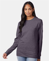 Hanes 5586 Adult Authentic-T Long-Sleeve T-Shirt #color_CHARCOAL HEATHER