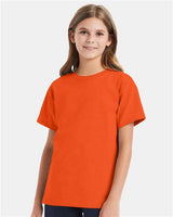 Hanes 5480 Youth Comfortsoft Cotton T-Shirt #color_ORANGE