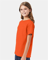 Hanes 5480 Youth Comfortsoft Cotton T-Shirt #color_ORANGE
