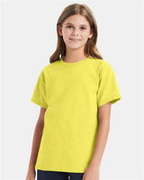 Hanes 5480 Youth Comfortsoft Cotton T-Shirt #color_YELLOW