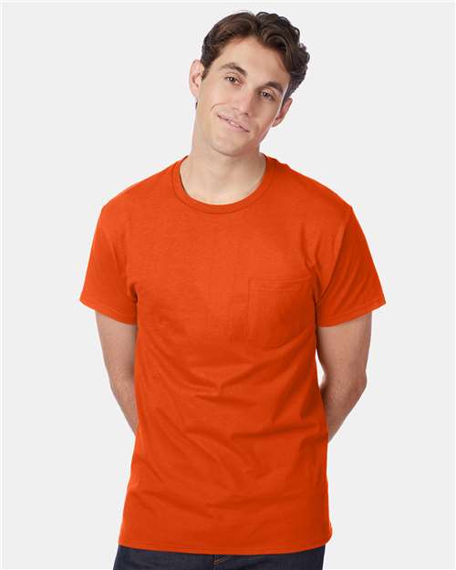 Hanes H5590 Men's Authentic-T Pocket T-Shirt #color_ORANGE