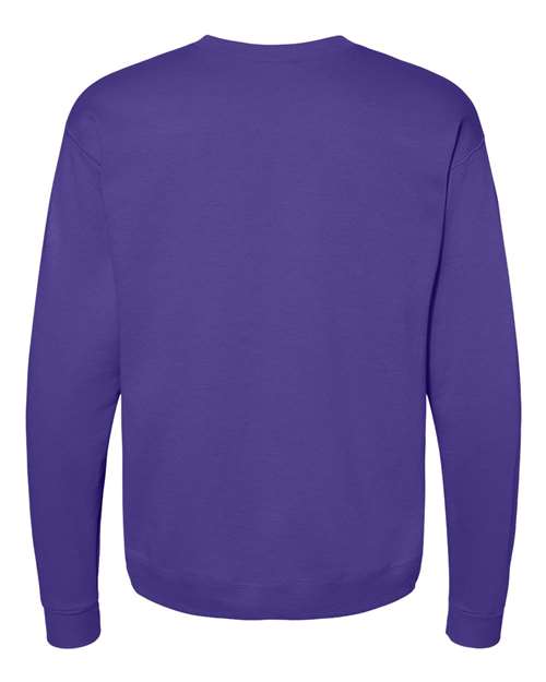 Hanes P1607 Unisex Ecosmart 50/50 Crewneck Sweatshirt #color_PURPLE