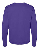 Hanes P1607 Unisex Ecosmart 50/50 Crewneck Sweatshirt #color_PURPLE