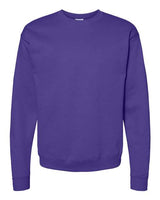 Hanes P1607 Unisex Ecosmart 50/50 Crewneck Sweatshirt #color_PURPLE
