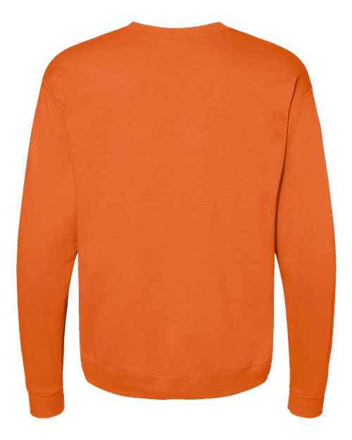 Hanes P1607 Unisex Ecosmart 50/50 Crewneck Sweatshirt #color_SAFETY ORANGE