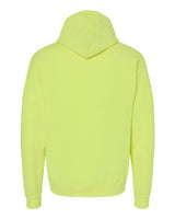 Hanes P170 Unisex Ecosmart 50/50 Pullover Hooded Sweatshirt #color_SAFETY GREEN