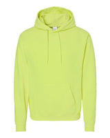 Hanes P170 Unisex Ecosmart 50/50 Pullover Hooded Sweatshirt #color_SAFETY GREEN