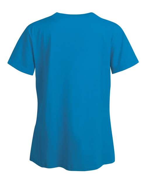 Hanes S04V Ladies' Nano-T V-Neck T-Shirt #color_TEAL