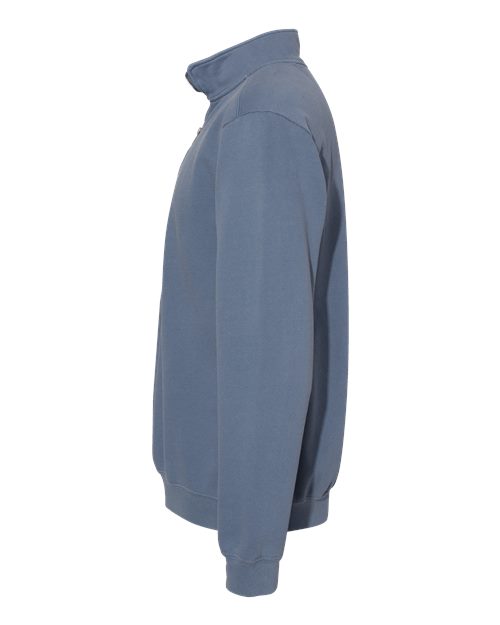 Comfort Colors 1580 Adult Quarter-Zip Sweatshirt #color_BLUE JEAN