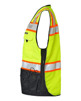 Kishigo S5002-5003 Premium Black Series Surveyors Vest #color_Lime