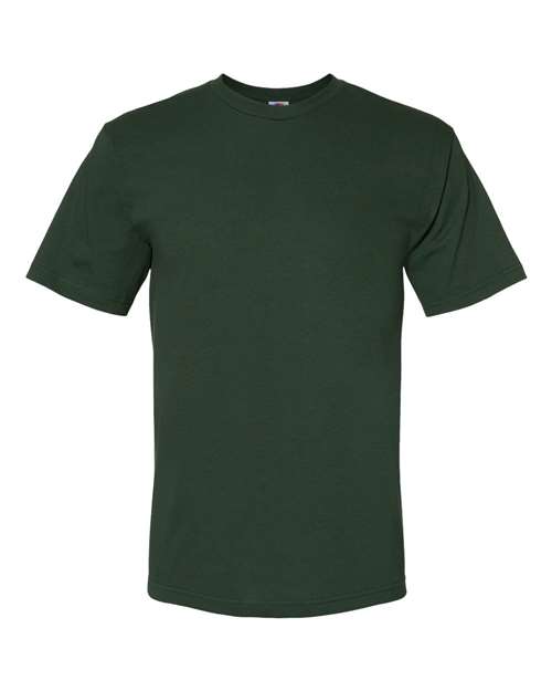 Bayside BA5040 Adult 5.4 oz., 100% Cotton T-Shirt #color_HUNTER GREEN