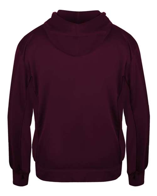 Badger 2454 Youth Performance Fleece Hooded Sweatshirt #color_Maroon