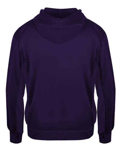Badger 2454 Youth Performance Fleece Hooded Sweatshirt #color_Purple