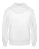 Badger 2454 Youth Performance Fleece Hooded Sweatshirt #color_White