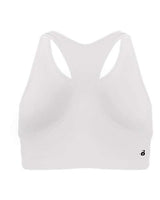 Badger 2636 Girls' B-Sport Bra Top #color_White