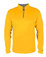 Badger 4102 B-Core Quarter-Zip Pullover #color_Gold/ Graphite