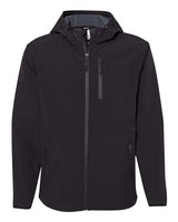 Independent Trading Co. EXP35SSZ Poly-Tech Soft Shell Jacket #color_Black