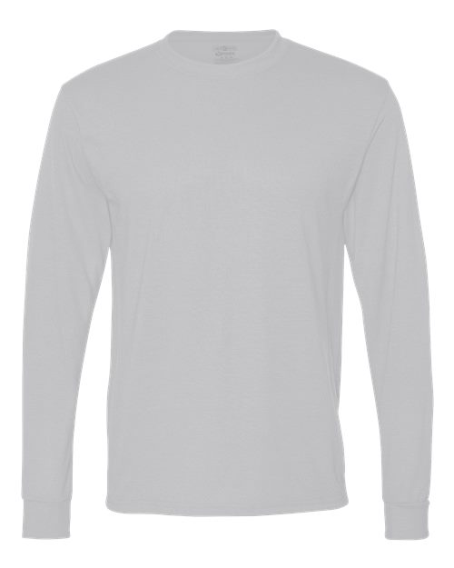 Jerzees 21ML Adult DRI-POWER SPORT Long-Sleeve T-Shirt #color_SILVER