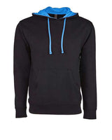 Next Level 9301 Unisex French Terry Pullover Hoodie #color_BLACK/ TURQUOISE