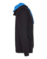 Next Level 9301 Unisex French Terry Pullover Hoodie #color_BLACK/ TURQUOISE