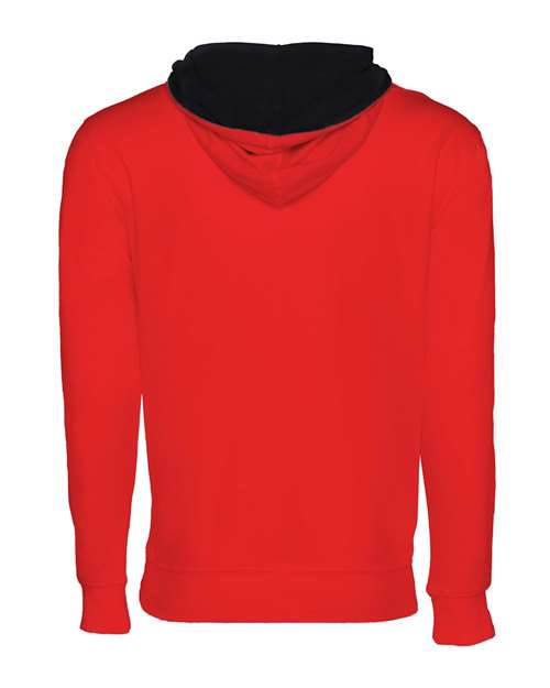 Next Level 9301 Unisex French Terry Pullover Hoodie #color_RED/ BLACK