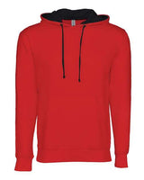 Next Level 9301 Unisex French Terry Pullover Hoodie #color_RED/ BLACK