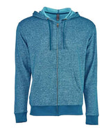 Next Level 9600 Adult Denim Fleece Full-Zip Hoodie #color_TURQUOISE