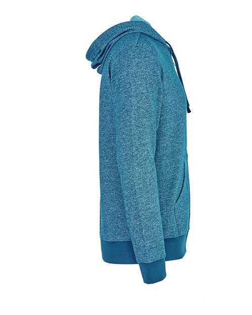 Next Level 9600 Adult Denim Fleece Full-Zip Hoodie #color_TURQUOISE
