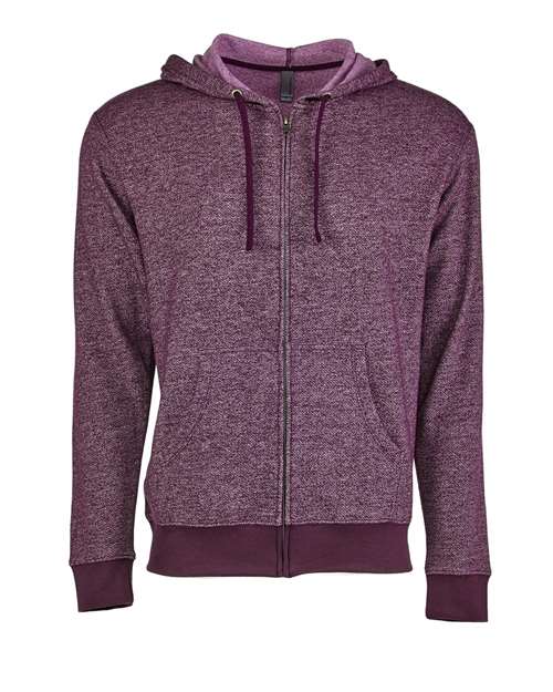 Next Level 9600 Adult Denim Fleece Full-Zip Hoodie #color_PLUM