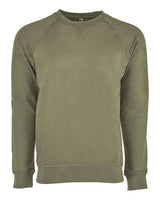 Next Level N9000 Unisex French Terry Raglan Crew #color_MILITARY GREEN