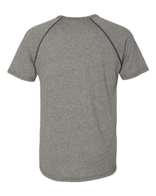 Next Level 2050 Men's Mock Twist Raglan T-Shirt #color_HEATHER GRAY