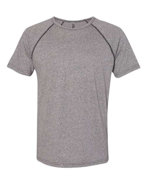 Next Level 2050 Men's Mock Twist Raglan T-Shirt #color_HEATHER GRAY
