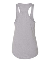 Next Level 6338 Ladies' Gathered Racerback Tank #color_HEATHER GRAY