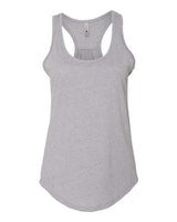 Next Level 6338 Ladies' Gathered Racerback Tank #color_HEATHER GRAY